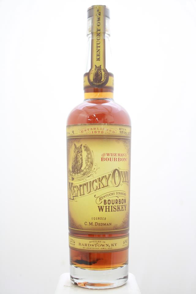 Kentucky Owl Kentucky Straight Bourbon Whiskey The Wise Man's Bourbon Batch #9 NV
