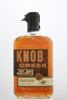 Knob Creek Twice Barreled Kentucky Straight Rye Whiskey Secondary Oak Finish Limited Release NV