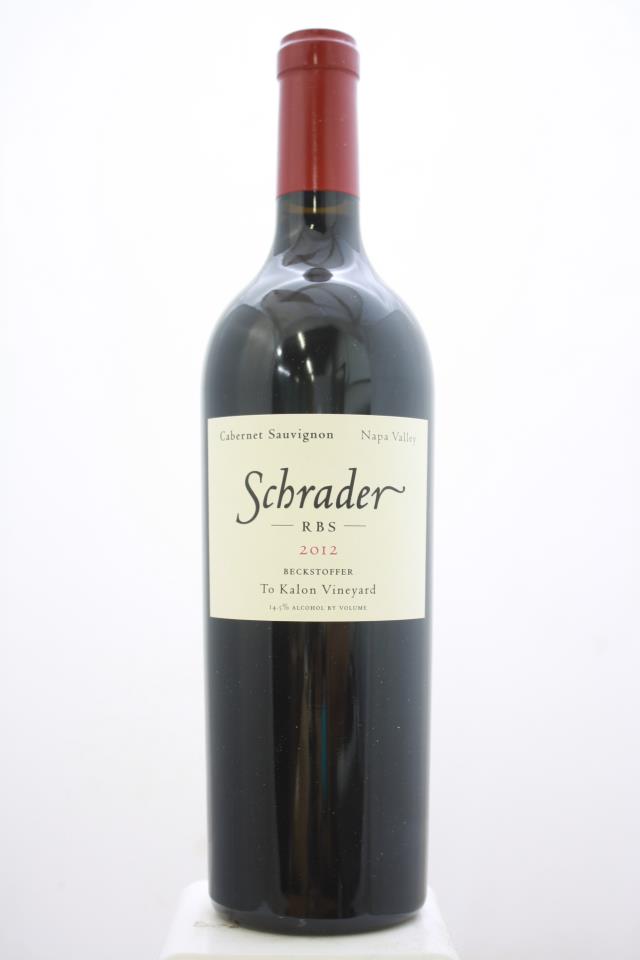 Schrader Cabernet Sauvignon Beckstoffer To Kalon Vineyard RBS 2012