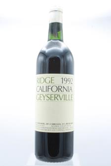 Ridge Vineyards Geyserville 1992
