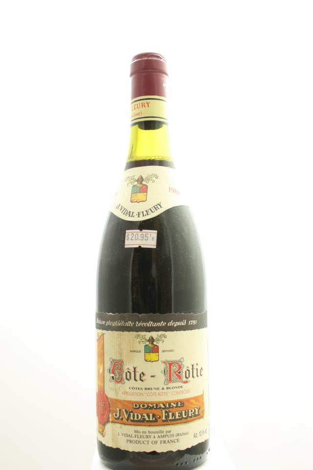 Vidal-Fleury Côte-Rôtie Côtes Brune et Blonde 1988