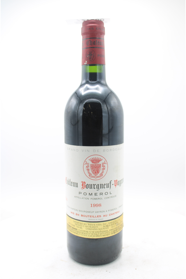 Bourgneuf Vayron Pomerol 1998