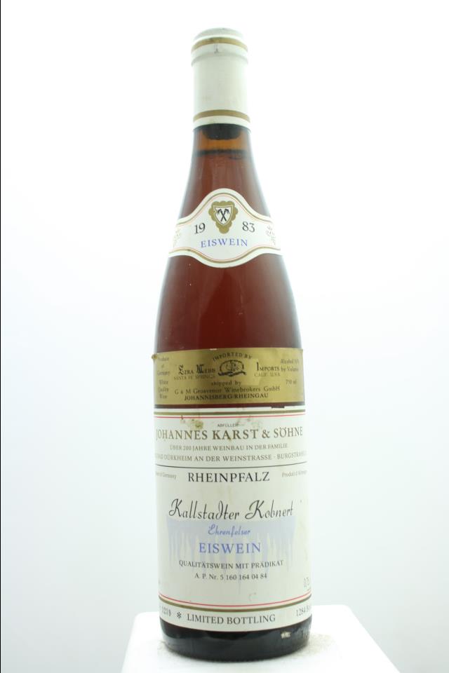 Johannes Karst & Söhne Kallstadter Kobnert Ehrenfelser Eiswein #04 1983