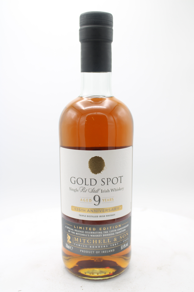 Mitchell & Son Gold Spot Single Pot Still Irish Whiskey 9-Years-Old 135th Anniversary Limited Edition NV