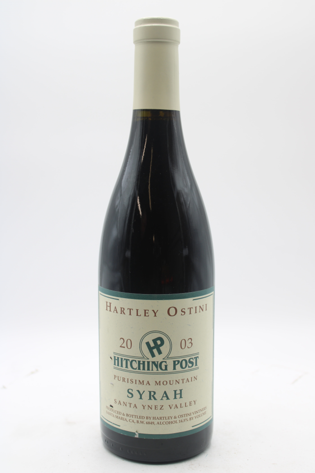 Hartley Ostini Syrah Hitching Post Purisima Mountain 2003
