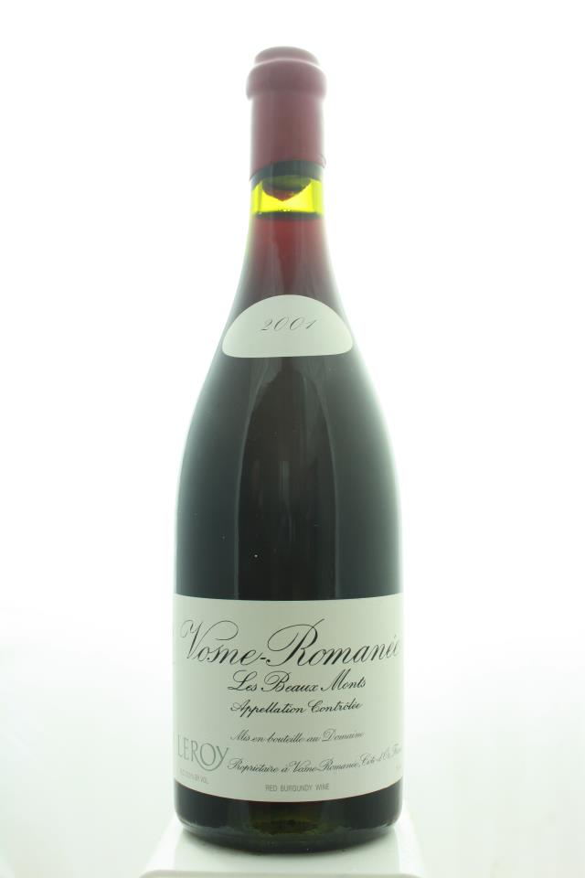 Domaine Leroy Vosne-Romanée Les Beaux Monts 2001