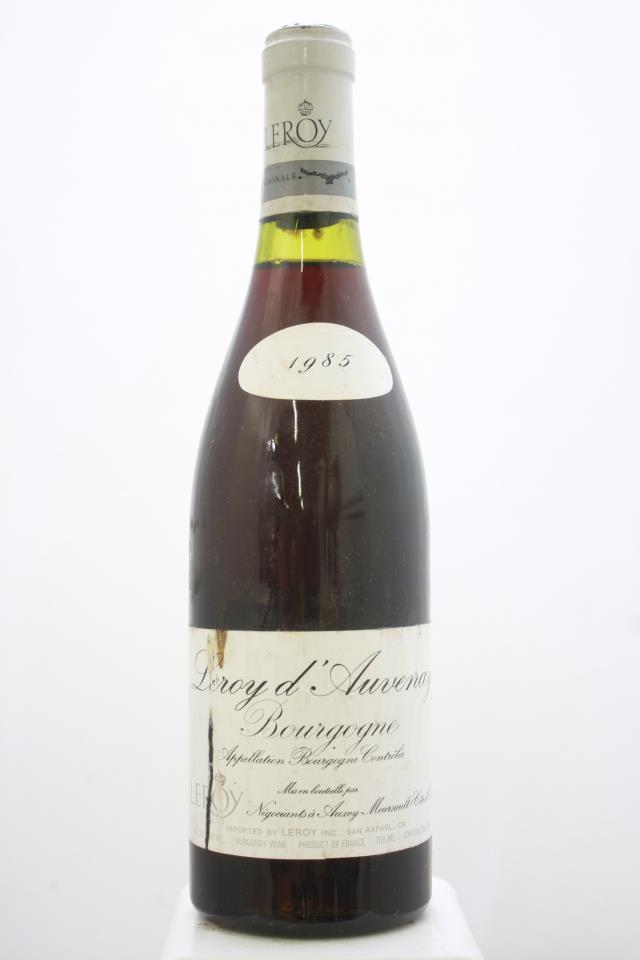 Maison Leroy d'Auvenay Bourgogne Rouge 1985