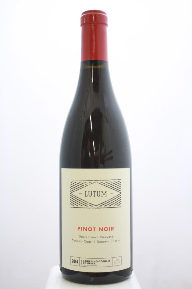 Lutum Pinot Noir Gap's Crown Vineyard 2014