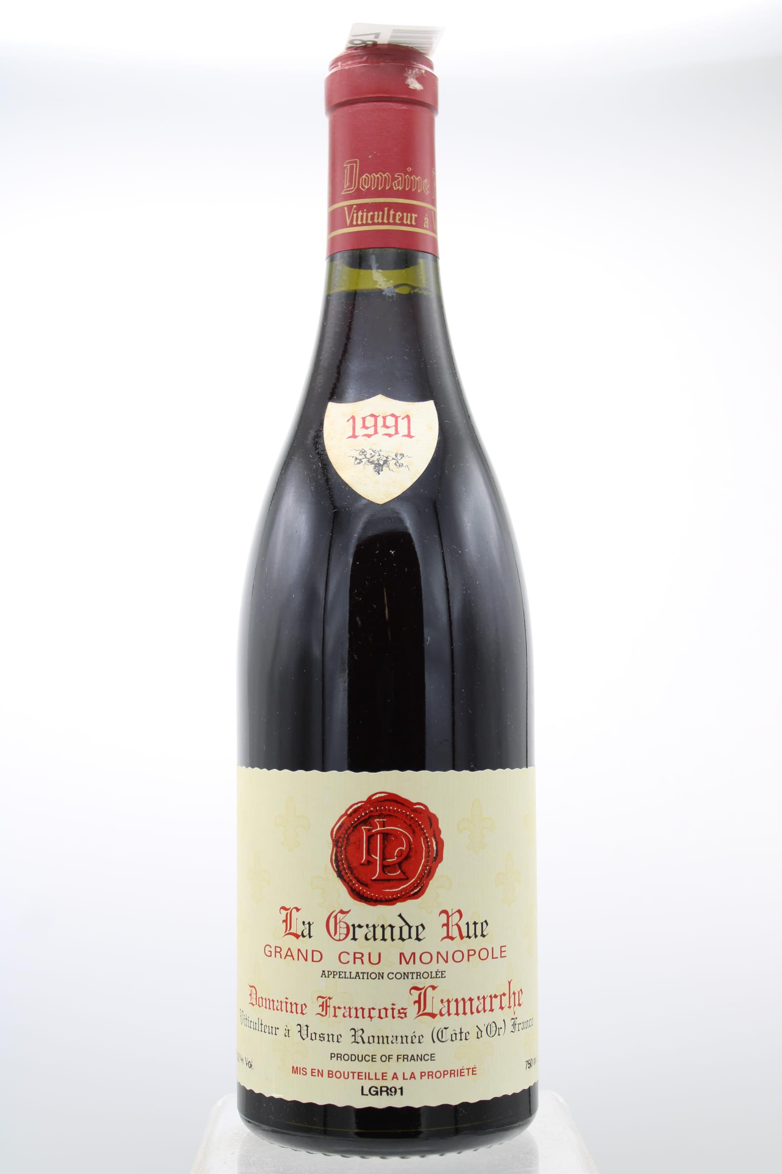 Francois Lamarche La Grande Rue 1991 | Spectrum Wine