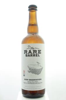 The Rare Barrel Keen Observation Golden Sour Beer Aged in Oak Barrels with Apricots 2016