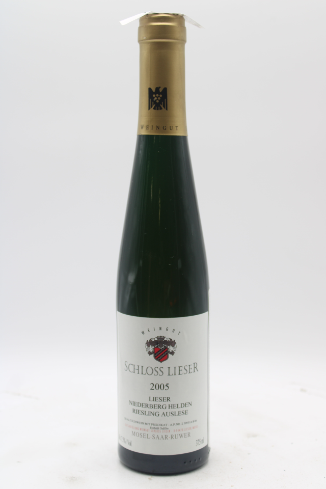 Schloss Lieser Niederberg Helden Riesling Auslese Goldkapsel #8 2005