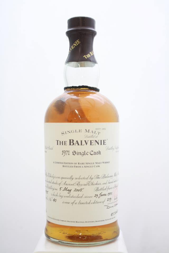The Balvenie Single Malt Whisky Single Cask 1971