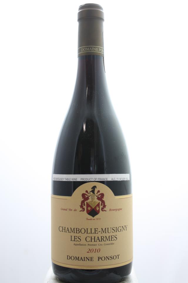 Domaine Ponsot Chambolle-Musigny Les Charmes 2010
