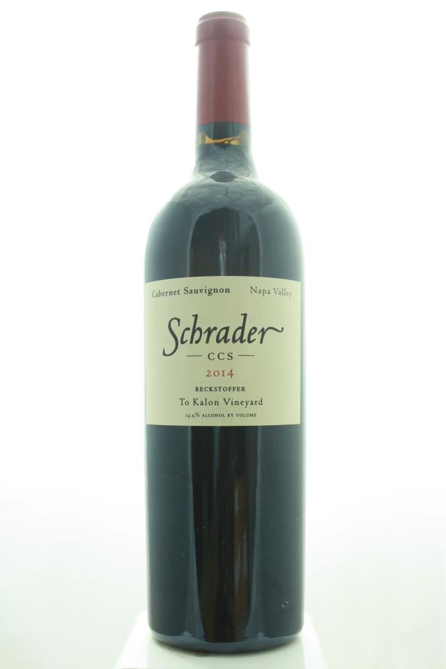 Schrader Cabernet Sauvignon Beckstoffer To Kalon Vineyard CCS 2014