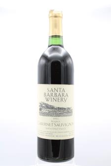 Santa Barbara Winery Cabernet Sauvignon Reserve 1993