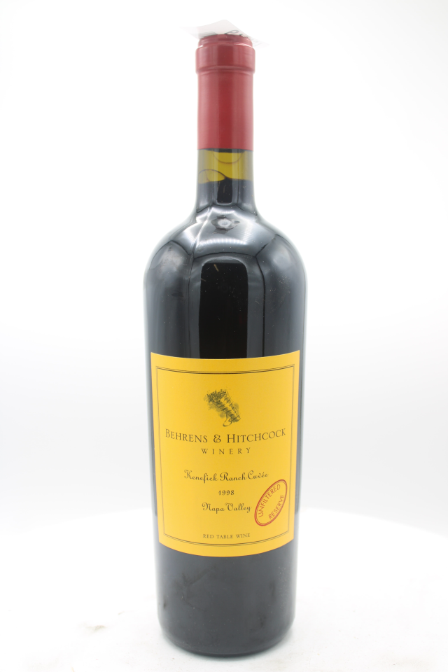 Behrens & Hitchcock Proprietary Red Kenefick Ranch Cuvée Unfiltered Reserve 1998