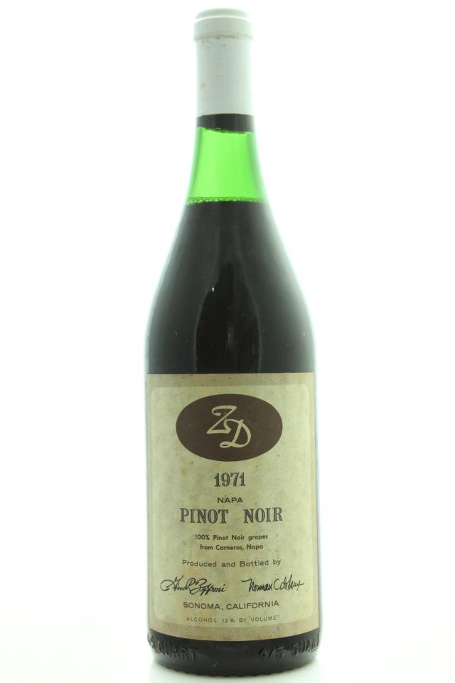 ZD Wines Pinot Noir Carneros 1971