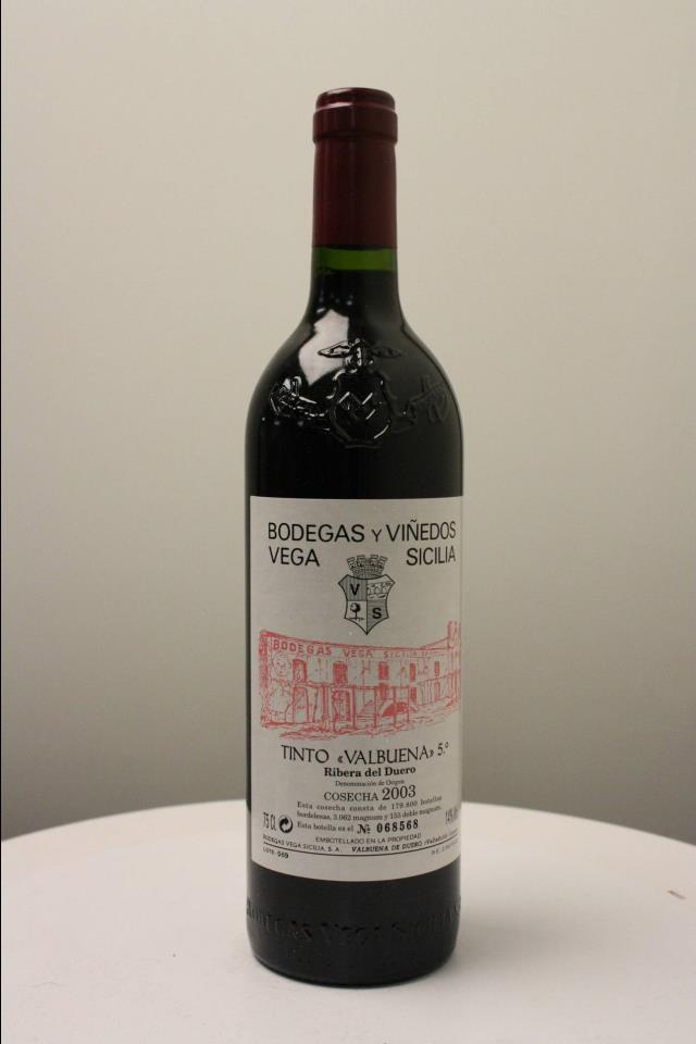 Vega Sicilia Valbuena 5 Year 2003