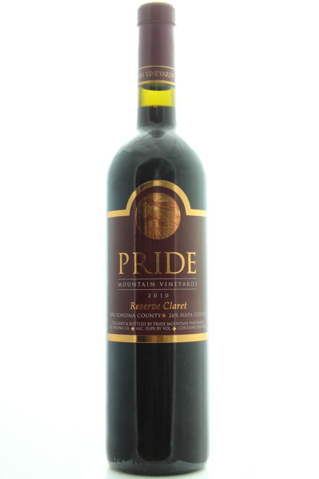 Pride Mountain Vineyards Claret Reserve Sonoma County / Napa County 2010