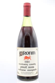 Cronin Vineyards Pinot Noir Ventana Vienyards 1980