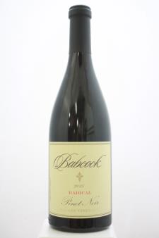Babcock Pinot Noir Radian Vineyard Radical 2015