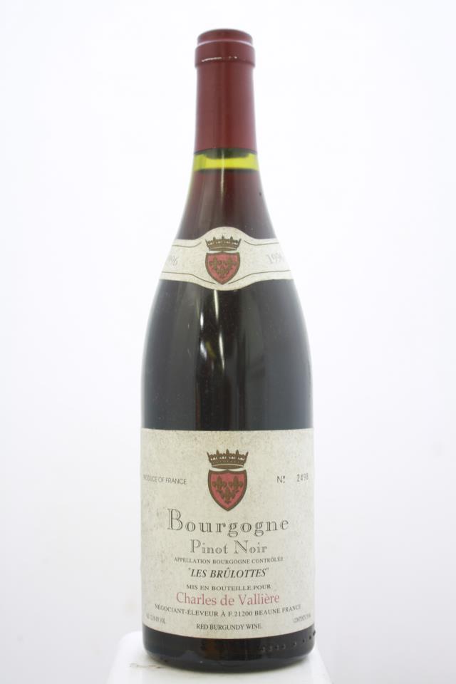 Charles de Vallière Pinot Noir Bourgogne Les Brúlottes 1996