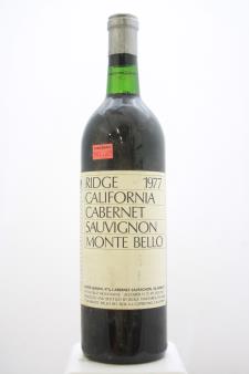 Ridge Vineyards Cabernet Sauvignon Monte Bello 1977