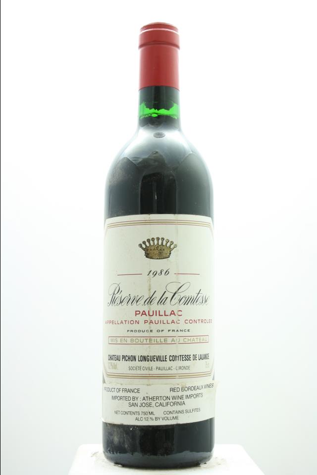 Réserve de la Comtesse 1986