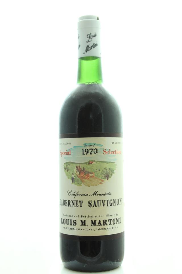 Louis M. Martini Cabernet Sauvignon Special Selection 1970