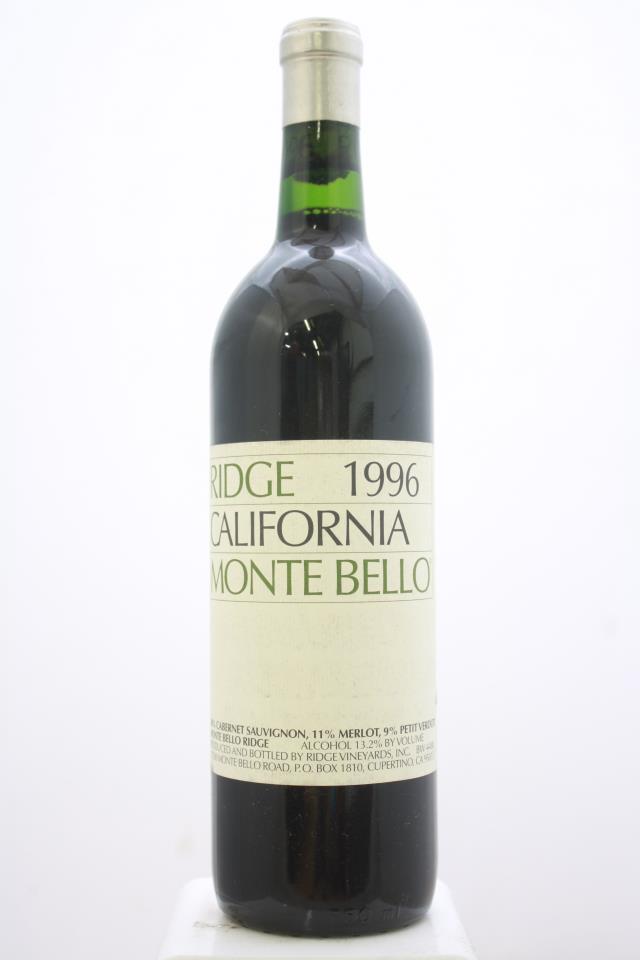 Ridge Vineyards Cabernet Sauvignon Monte Bello 1996