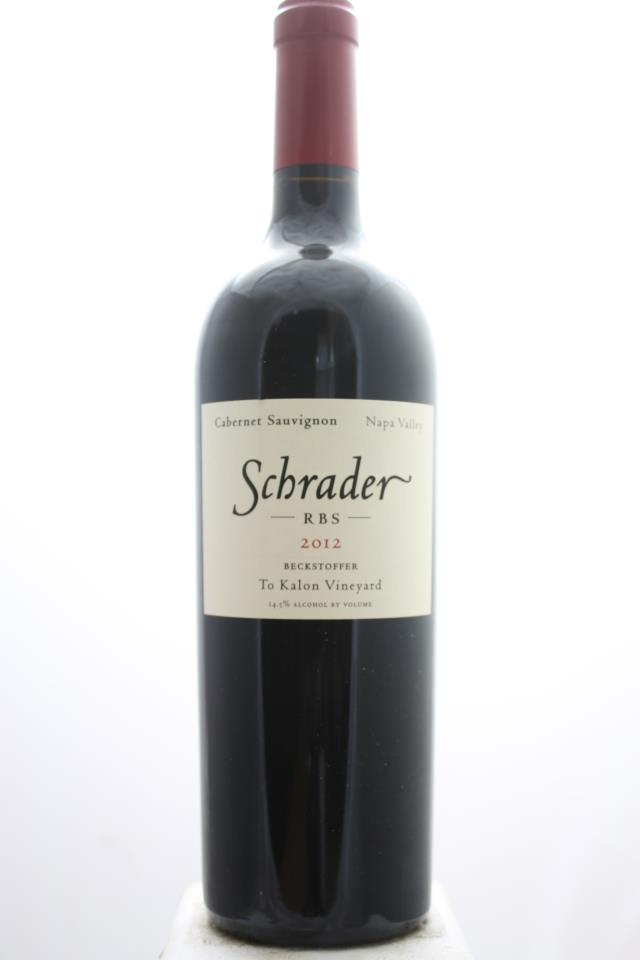 Schrader Cabernet Sauvignon Beckstoffer To Kalon Vineyard RBS 2012