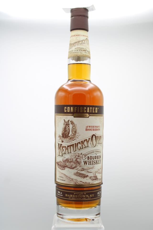 Kentucky Owl Kentucky Straight Bourbon Whiskey Confiscated The Wise Man's Bourbon NV