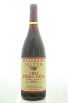 Williams Selyem Pinot Noir Sonoma County 2001