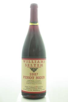 Williams Selyem Pinot Noir Central Coast 2007