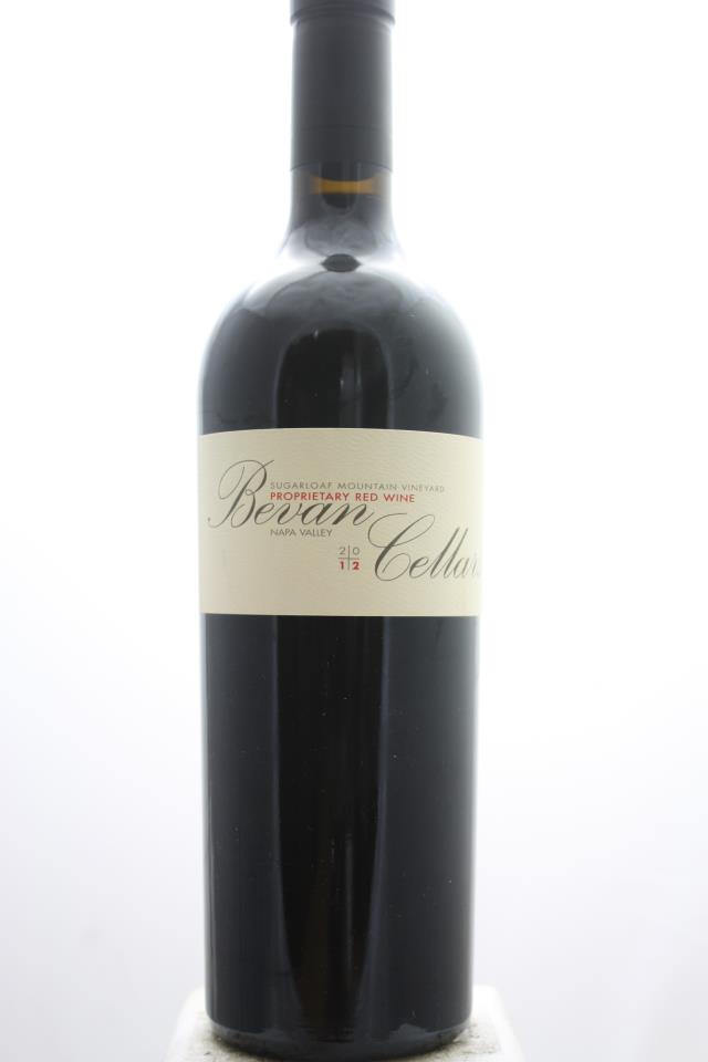 Bevan Cellars Proprietary Red Sugarloaf Mountain Vineyard 2012