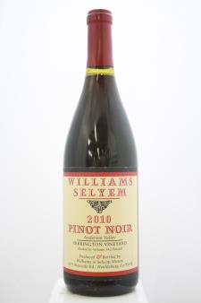 Williams Selyem Pinot Noir Ferrington Vineyard 2010