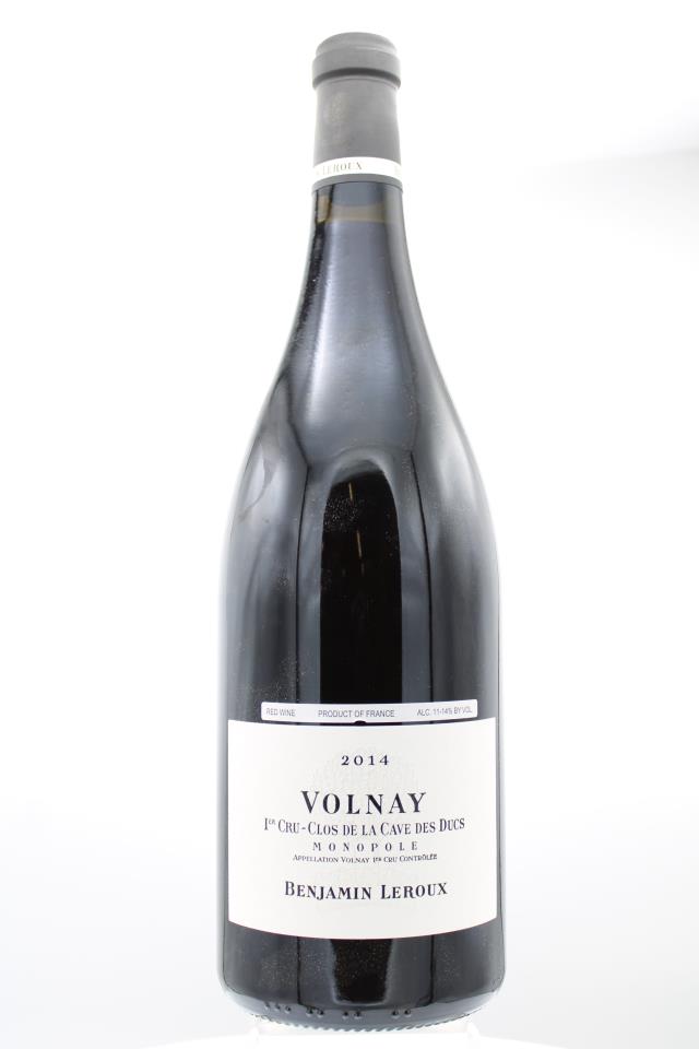Benjamin Leroux Volnay Clos De La Cave Des Ducs Monopole 2014