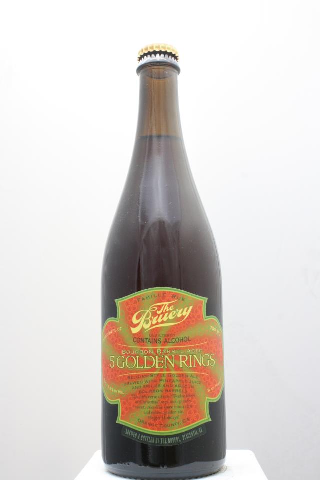 The Bruery 5 Golden Rings Belgian-Style Golden Ale Brewed with Pineapple Juice and Spices and Aged in Bourbon Barrels 2013