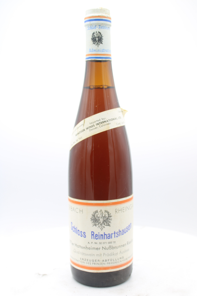 Schloss Reinhartshausen Hattenheimer Nussbrunnen Riesling Auslese #22 1971