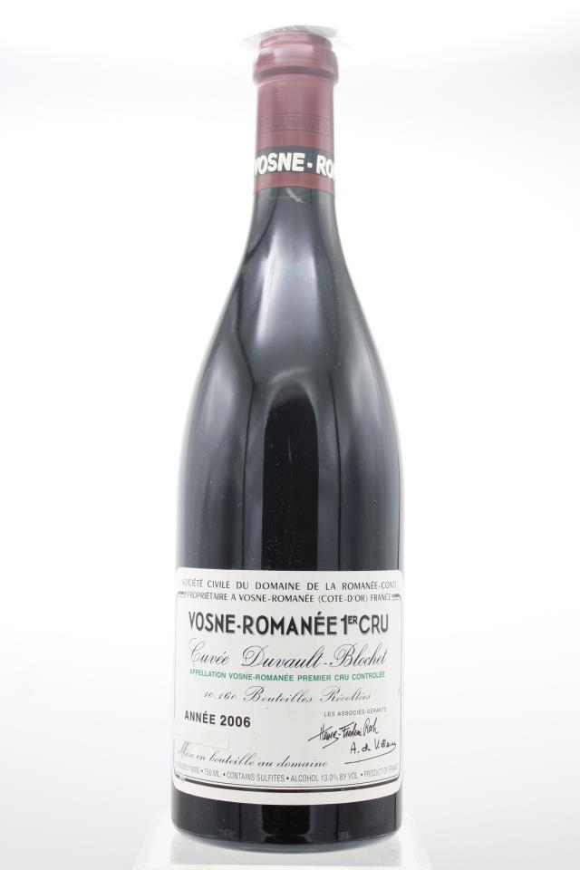 Domaine de la Romanée-Conti Vosne Romanée 1er Cuvée Duvault-Blochet 2006