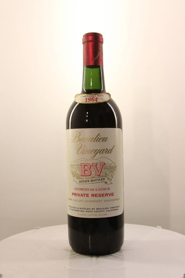 BV Cabernet Sauvignon Georges de Latour Private Reserve 1964