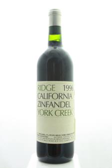 Ridge Vineyards Zinfandel York Creek 1996