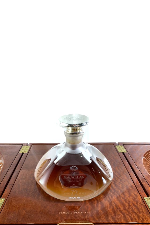 The Macallan Highland Single Malt Scotch Whisky 72-Year-Old: The Genesis Decanter In Lalique NV