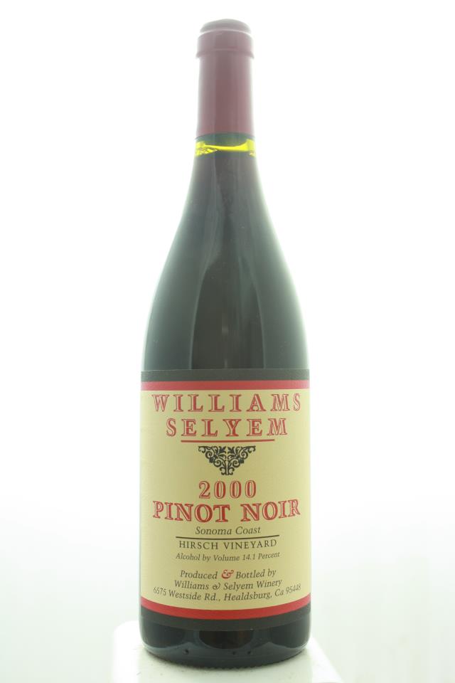 Williams Selyem Pinot Noir Hirsch Vineyard 2000