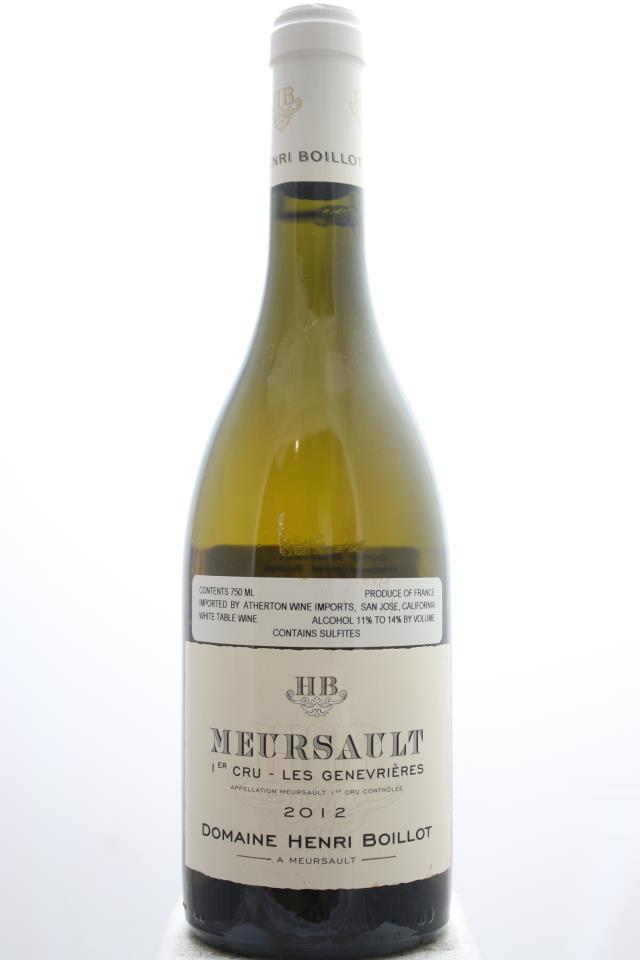Henri Boillot (Domaine) Meursault Les Genevrières 2012