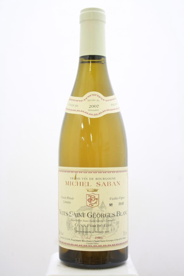Michel Saban Nuits-Saint-Georges-Blanc Creux Fraîche Eau Cuvée Privée Limitée Vieilles Vignes 2007