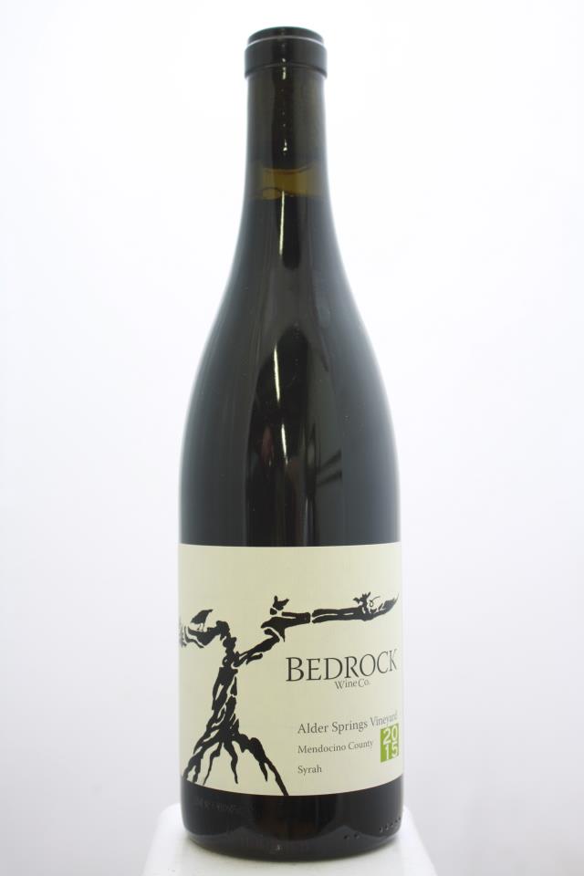 Bedrock Syrah Alder Springs Vineyard  2015