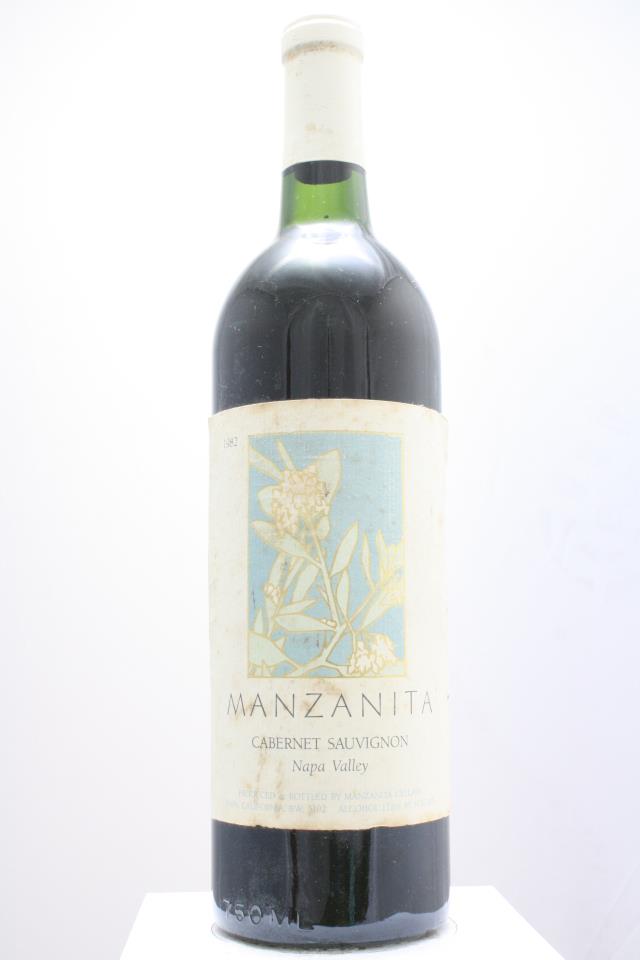 Manzanita Cellars Cabernet Sauvignon 1982