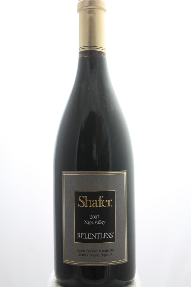 Shafer Syrah Estate Relentless 2007