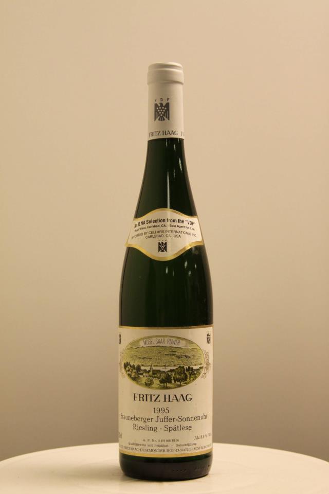 F. Haag Brauneberger Juffer Sonnenuhr Spatlese 1995